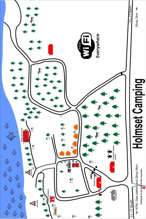 Holmset Camping And Fishing Namdalseid Kültér fotó